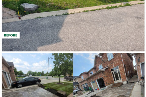 Interlocking Driveways and Walkways Before/After